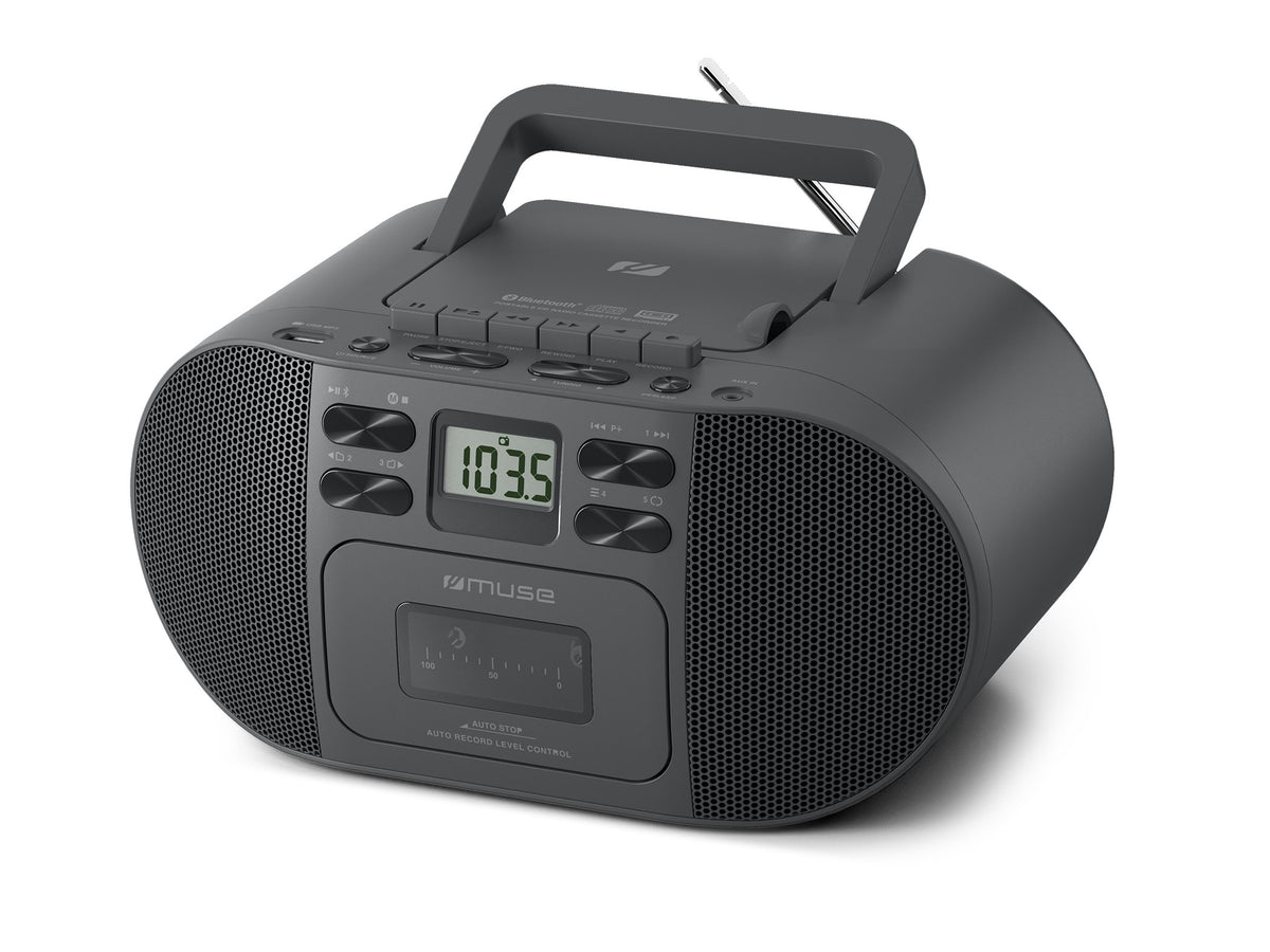 Muse M-188 RDC | Portable radio with Blu-ray CD/MP3 cassette recorder | AUX in