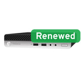 HP Renewed Grade A | ProDesk 400 G4 | Intel Core i3 | i3-8100T | 8 GB | SSD | 128 GB | Intel UHD Graphics 630 | Windows 11 Pro