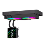 Gamemax CPU Liquid Cooler | GLACIER 240 LCD BK | Black