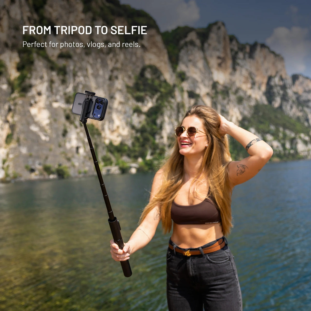 Fixed Creator Snap long tripod with wireless trigger, 1.46 m | Tripod | ABS/PC/Aluminum metal | Black