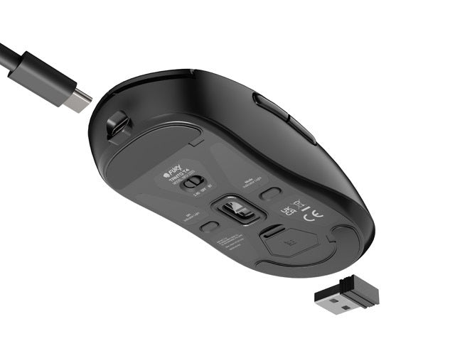 Fury | Gaming Mouse | Tanto T4 | Wired/Wireless | 2.4 GHz, Bluetooth, USB | Black
