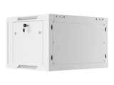 Lanberg | Rack cabinet 19" wall-mount 6U/600x450 for self-assembly with metal door (flat pack) | WF01-6406-00S | Grey