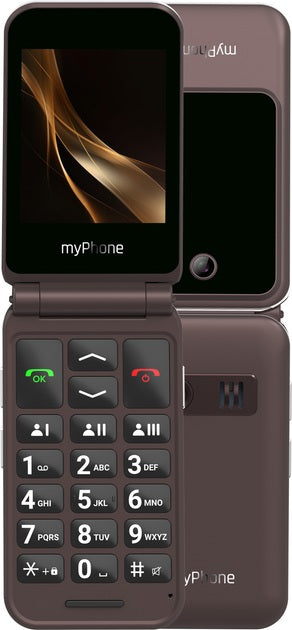 myPhone Harmony LTE Praline Collection | Brown | 2.8+1.44 " | IPS | 48 MB | 128 MB | Single SIM | MicroSD | Bluetooth | 5.1 | Main camera resolution 2 MP | 1300 mAh