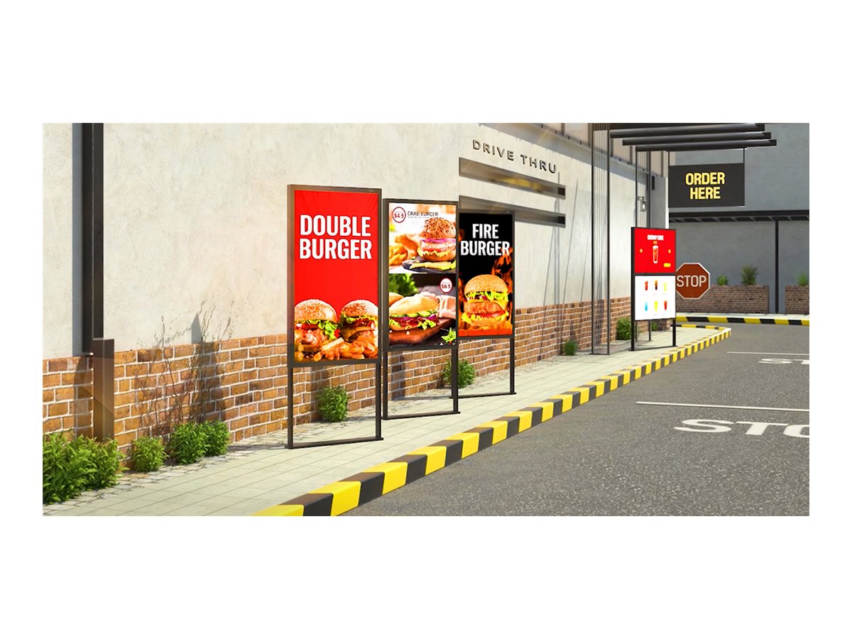 LG Outdoor Display | 55XE3P-B | 55 " | Landscape/Portrait | 24/7 | webOS | Wi-Fi | 9 ms | 178 ° | 178 ° | 3500 cd/m²