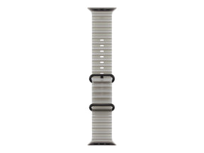 APPLE 49mm Translucent Grey Ocean Band - Black Titanium Finish | Apple