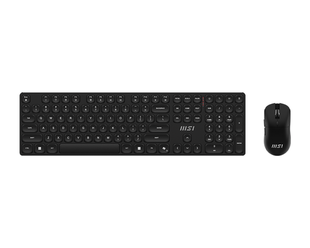 MSI | FORGE K210 | Keyboard and Mouse Set | Wireless | Mouse included | US | Scissor | Black