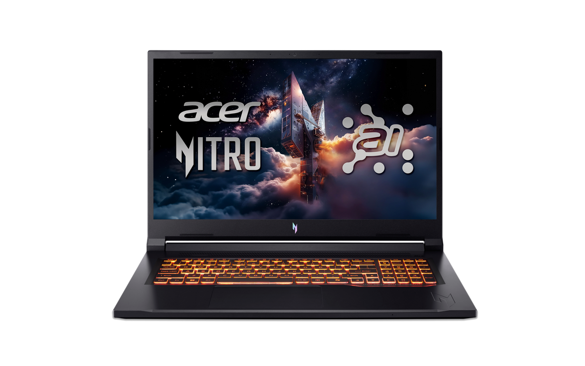 Acer | Nitro V 17 AI ANV17-41-R27Z | Obsidian Black | 17.3 " | IPS | QHD | 2560 x 1440 pixels | AMD Ryzen 7 | 260 | 32 GB | DDR5 | Solid-state drive capacity 1000 GB | NVIDIA GeForce RTX 5060 | GDDR7 | 8 GB | Windows 11 Home | 802.11ax | Bluetooth version