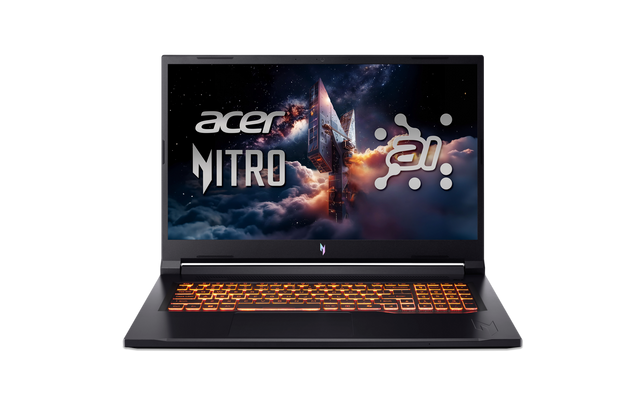Acer | Nitro V 17 AI ANV17-41-R27Z | Obsidian Black | 17.3 " | IPS | QHD | 2560 x 1440 pixels | AMD Ryzen 7 | 260 | 32 GB | DDR5 | Solid-state drive capacity 1000 GB | NVIDIA GeForce RTX 5060 | GDDR7 | 8 GB | Windows 11 Home | 802.11ax | Bluetooth version