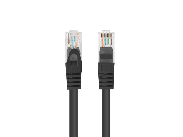 Lanberg Patchcord CAT.6 UTP 0.25M fluke passed 10-pack, Black | PCU6-20CC-0025-BK