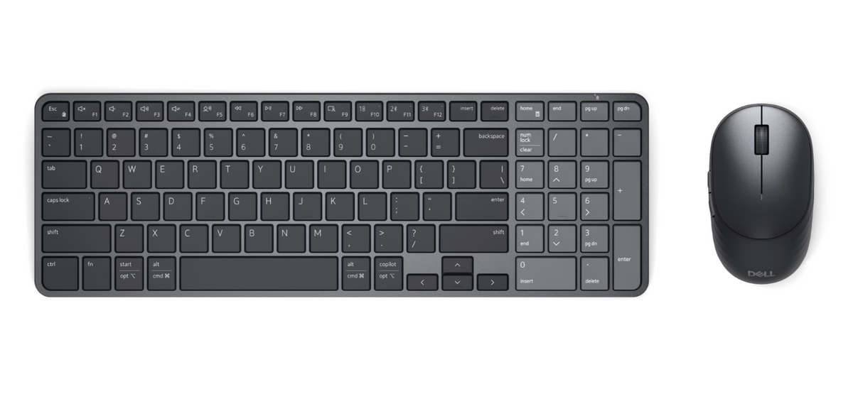 Dell Pro 7 Rechargeable Compact Keyboard and Mouse | KM746 | Keyboard and Mouse Set | Wireless | Mouse included | Russian