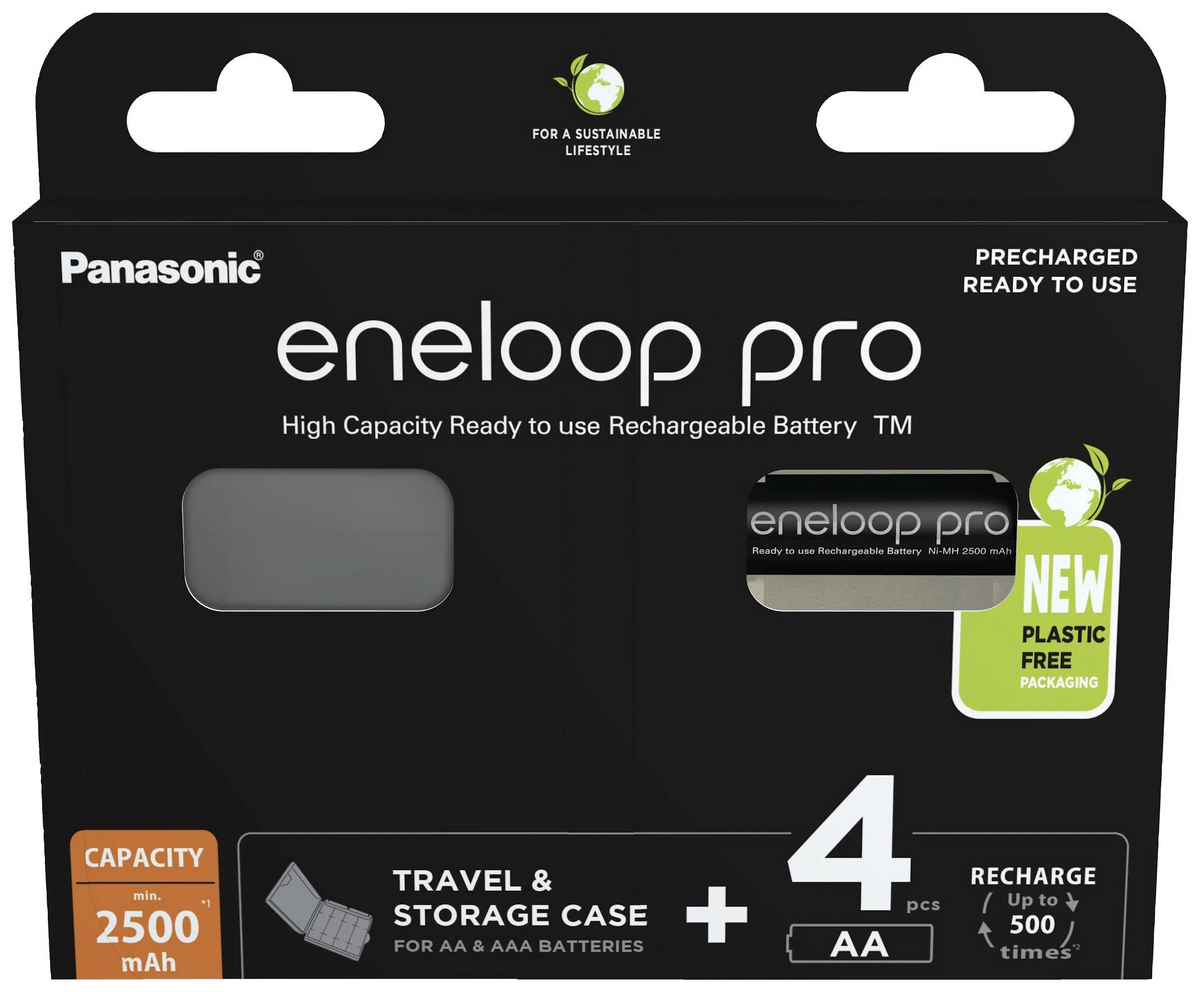 Panasonic | Rechargeable Batteries | ENELOOP BK-3HCDEC4BE | AA | 2500 mAh | 4 pc(s)