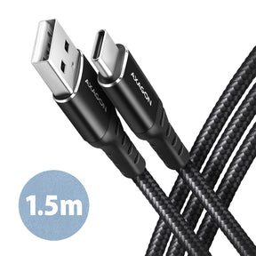 AXAGON | Data and charging cable, 1.5 m | BUCM-AM15AB | USB Type-C to USB Type-A
