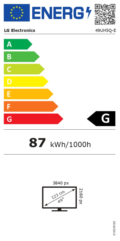 LG 49UH5Q-E | 49 " | 500 cd/m² | Landscape | 24/7 | webOS | Wi-Fi