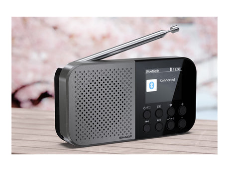 Sharp OSAKA Pocket/Handheld Portable Digital Radio | DR-P520(GY) | Bluetooth