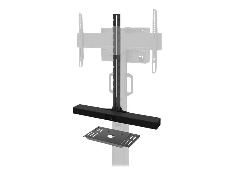 Neomounts AV1-825BL Videobar and multimedia kit - universal | Adjustable Height | Maximum weight (capacity) 9 kg | Black