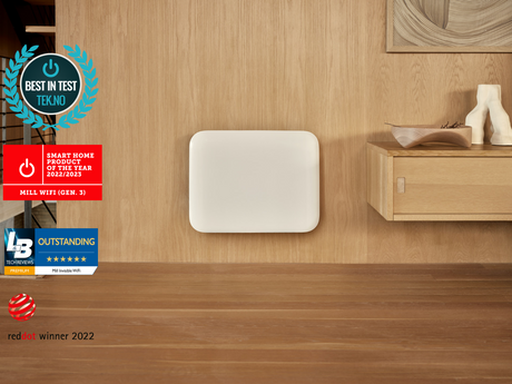 Mill Invisible Smart WiFi Heater | PA400WIFI4 | Panel Heater | 400 W | Suitable for rooms up to 4-6 m² | White | IPX4