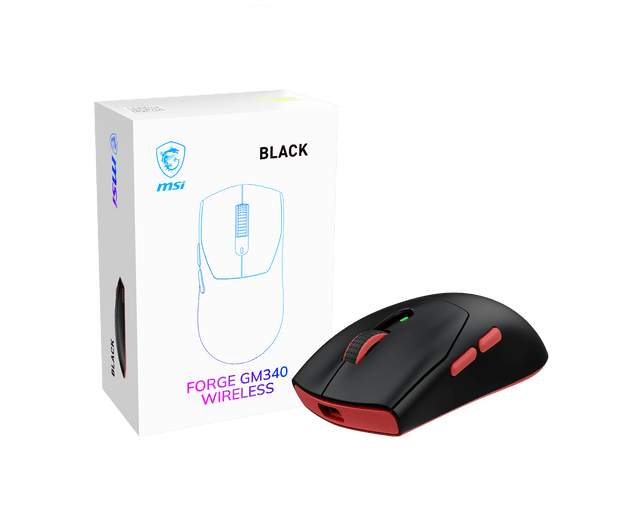 MSI FORGE GM340 | Wireless | 2.4 GHz, Bluetooth, USB 2.0