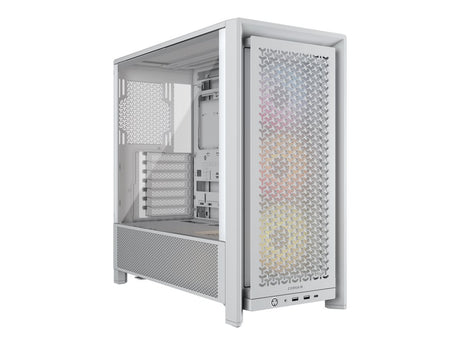 Corsair PC Case | Frame 4000D RS ARGB Modular | Mid-Tower | White