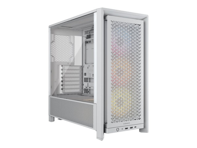 Corsair PC Case | Frame 4000D RS ARGB Modular | Mid-Tower | White