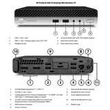 HP Renewed Grade A | ProDesk 400 G4 | Intel Core i3 | i3-8100T | 8 GB | SSD | 128 GB | Intel UHD Graphics 630 | Windows 11 Pro