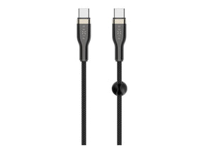 Fixed | Braided Cable USB-C/USB-C, 2m, 100W | FIXDB-CC2-BK