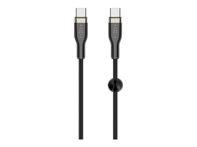 Fixed | Braided Cable USB-C/USB-C, 2m, 100W | FIXDB-CC2-BK