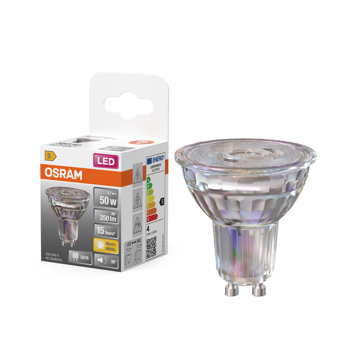 Osram Parathom Reflector | GU10 | 3.7 W | Warm White