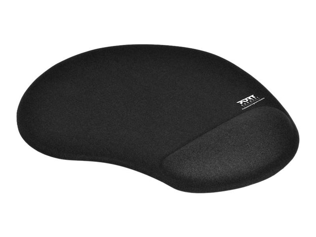PORT CONNECT | Ergonomic Mouse Pad | 200 x 230 x 20 mm | Black