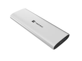 Natec | Rhino M.2 NVME Lite USB-C External, Gen 2 Steel Arctic Silver | Solid-state drive interface NVMe