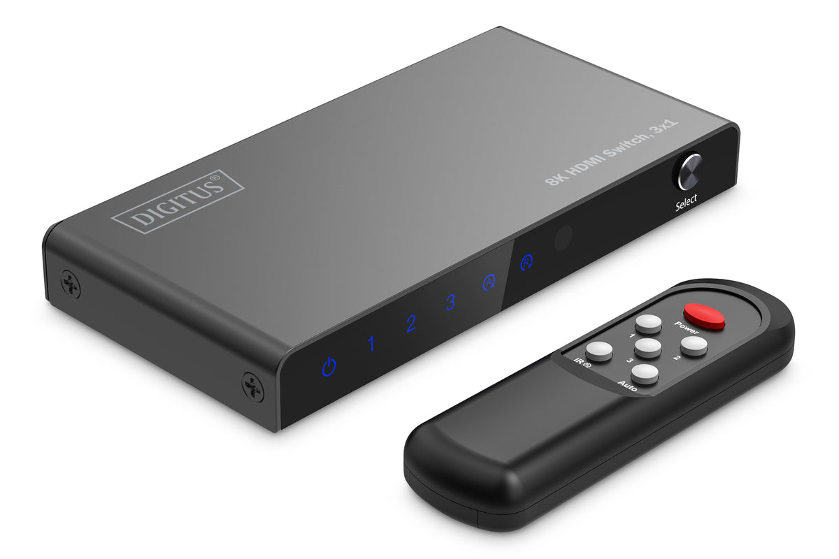 Digitus 8K HDMI Switch, 3x1 | DS-55333 | Black