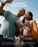 Anker Nano Power Bank 45W with Built-In Retractable USB-C Cable | A1638H11 | 10000 mAh | Black