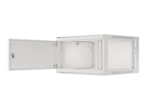 Lanberg | Rack cabinet 19" wall-mount 6U/600x600 for self-assembly with metal door (flat pack) | WF01-6606-00S | Grey