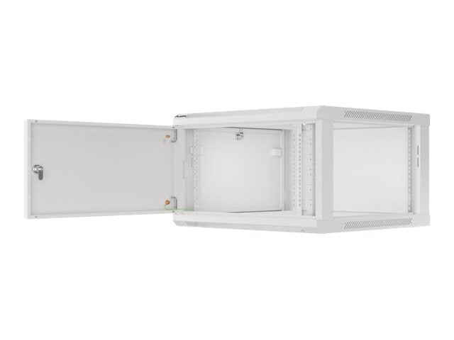 Lanberg | Rack cabinet 19" wall-mount 6U/600x600 for self-assembly with metal door (flat pack) | WF01-6606-00S | Grey