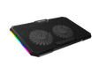 Fury Laptop Cooler Cooling Pad Fury Gunbai G3 Fans, RGB LED Light, 2 USB, 14.1-17.3"