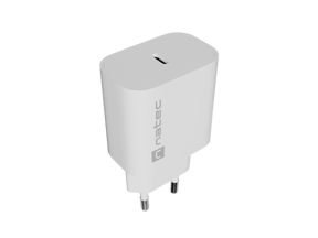 Natec Ribera USB Charger 1X USB-C 20W, White