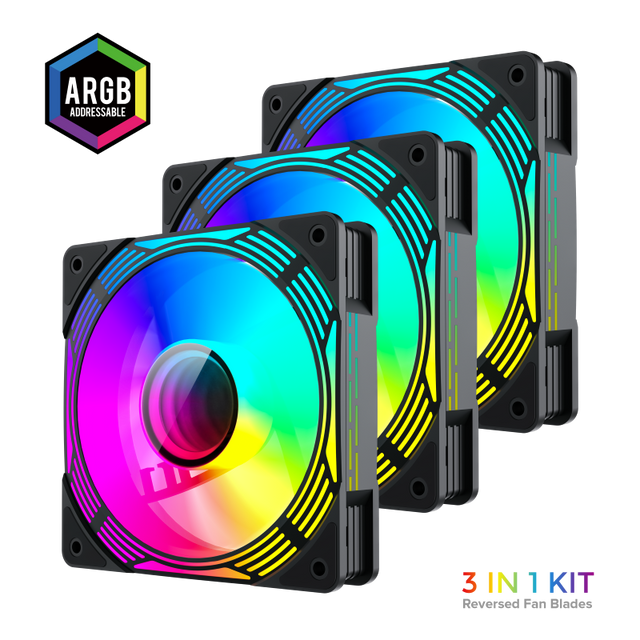 Gamemax Case Fan | KF300R BK | Black