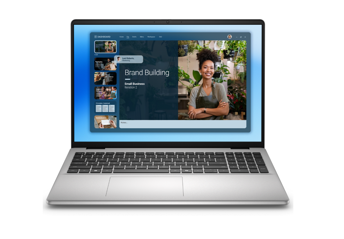 Dell 16 DC16251 | Platinum Silver | 16 " | 2K | 1920 x 1200 pixels | Anti-Glare | Intel Core 7 | 150U | 32 GB | DDR5 | Solid-state drive capacity 1000 GB | Intel Graphics | Ubuntu | 802.11ax | Keyboard language English | Keyboard backlit | Warranty 36 mon