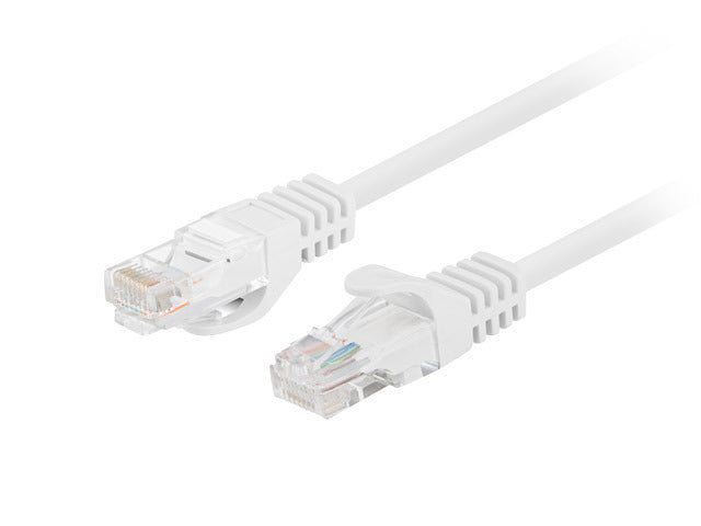 Lanberg Patchcord CAT.5E UTP 0.25M fluke passed 10-pack, White | PCU5-20CC-0025-W