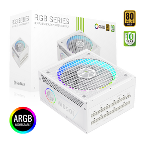 Gamemax PSU | RGB 1050G WH | 1050 W | Gold | White | Full Modular