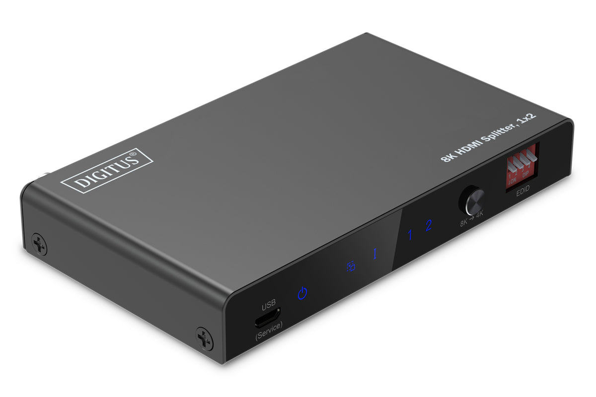 Digitus 8K HDMI Splitter, 1x2 | DS-55339 | Black