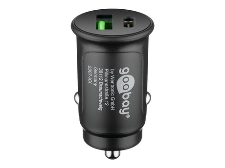 Goobay 59521 27 W Power Delivery Dual-USB Auto Fast Charger USB-C PD | Goobay