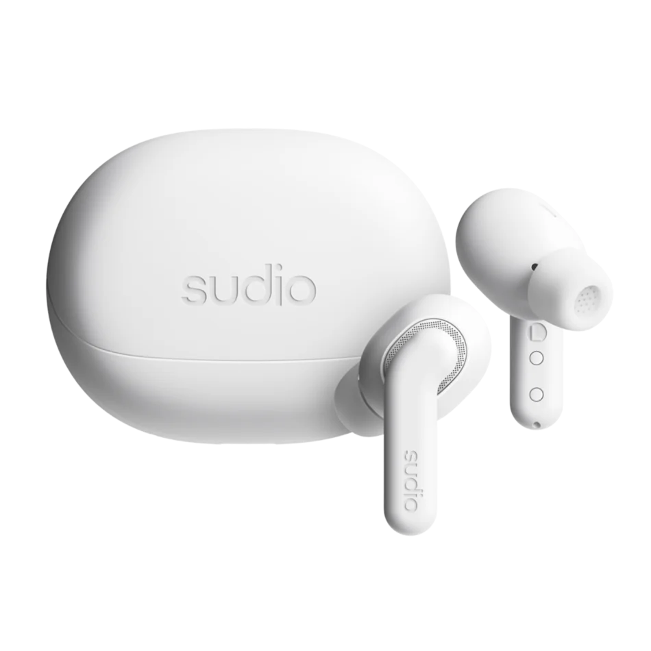 Sudio Earbuds | E4 Pro | Bluetooth | In-ear | Microphone | Cloud White | Noise canceling | Noise reduction