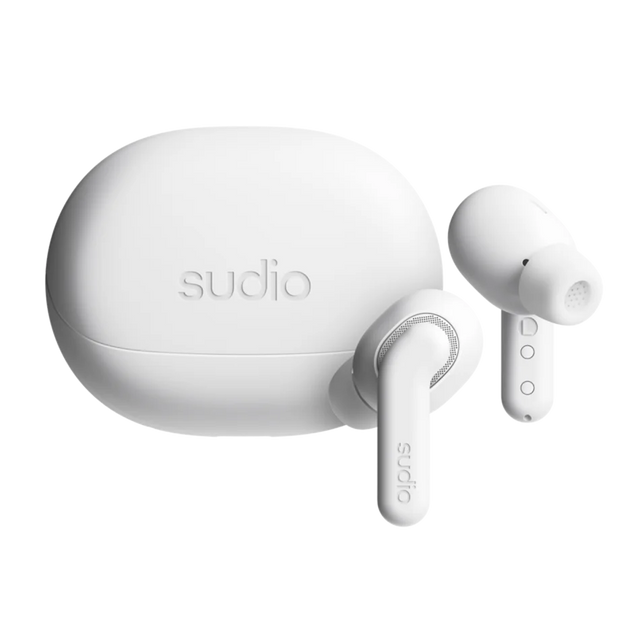 Sudio Earbuds | E4 Pro | Bluetooth | In-ear | Microphone | Cloud White | Noise canceling | Noise reduction