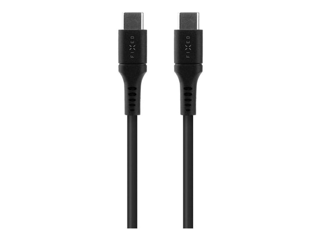 Fixed | Liquid Silicone Cable USB-C/USB-C, 2m, 60W | FIXDLS-CC2-BK