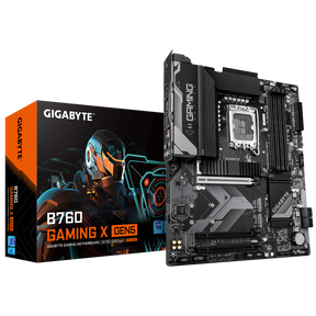 Gigabyte B760 GAMING X GEN5 | Processor family Intel | Processor socket LGA1700 | DDR5 | Supported hard disk drive interfaces M.2, SATA | Number of SATA connectors 4