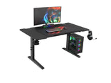Genesis | Modular Gaming Desk | Holm 140 RGB | Anthracite Black