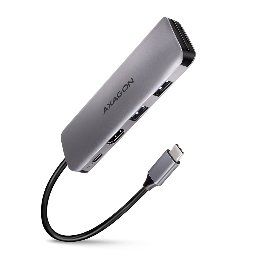 AXAGON SuperSpeed USB-C COMBO 5in1 Hub | HMC-5