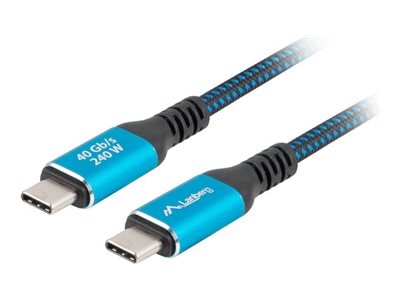 Lanberg | USB-C M/M 4.0 CABLE 240W 8K 60HZ | CA-CMCM-45CU-0015-BK