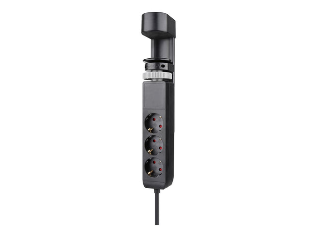 Neomounts | Desk socket with clamp and USB-C and USB-A ports - Quick charge | DS22-840BL6