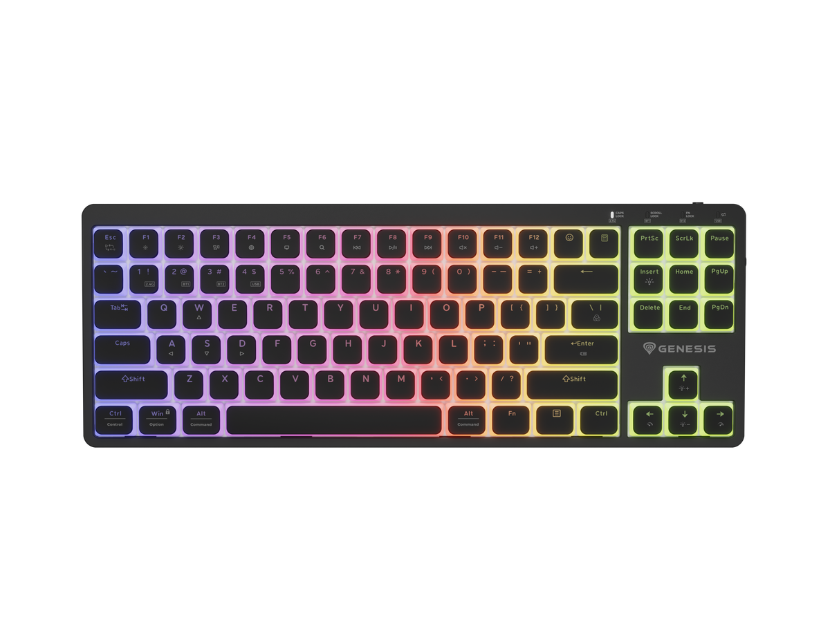 Genesis Thor 430 TKL | Gaming Keyboard | Wireless | Bluetooth | US | Linear | Black